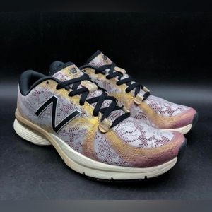 SOLD New balance women’s shoes gold floral